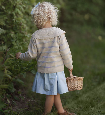 Hanevild Cardigan - Strik - Heart - Kentucky Blue