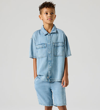 Name It Bluse - NkmJoy - Light Blue Denim