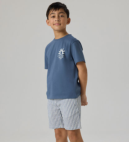 Name It Shorts - NkmFedenis - Vintage Indigo/Cloud Dancer