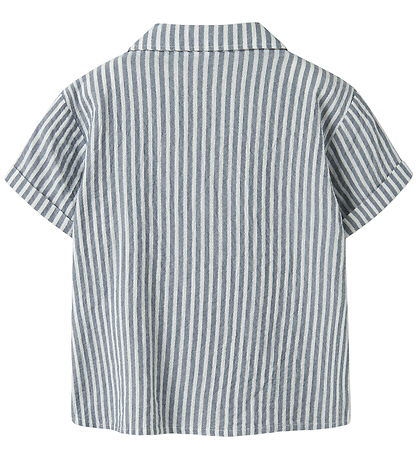 Name It Bluse - NkmFedenis - Vinatge Indigo/Cloud Dancer