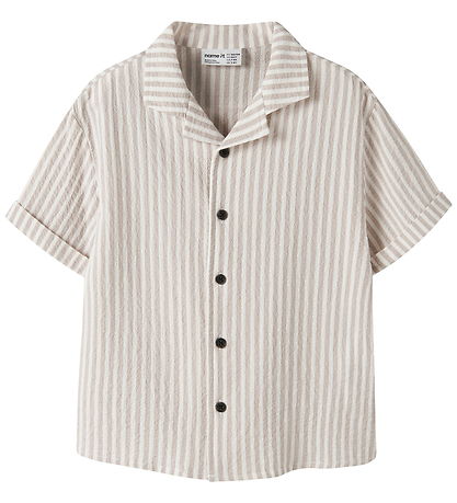 Name It Bluse - NkmFedenis - Chateau Gray/Cloud Dancer