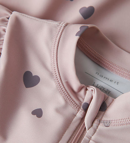 Name It Badeheldragt - 3/4 - NmfZippa - Burnished Lilac