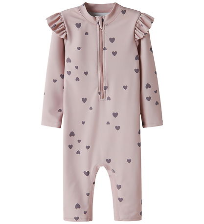 Name It Badeheldragt - 3/4 - NmfZippa - Burnished Lilac