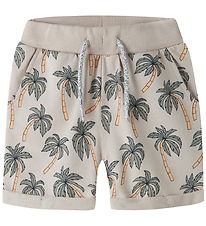 Name It Sweat Shorts - NmmVerrmo - Chateau Gray/Palms