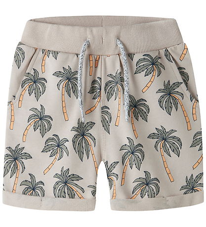 Name It Sweatshorts - NmmVerrmo - Chateau Gray/Palms