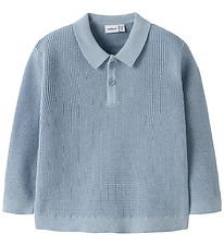 Name It Polo - Knitted - Loose - NmmFikal - Blue Fog