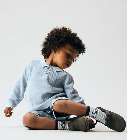 Name It Polo - Strik - Loose - NmmFikal - Blue Fog