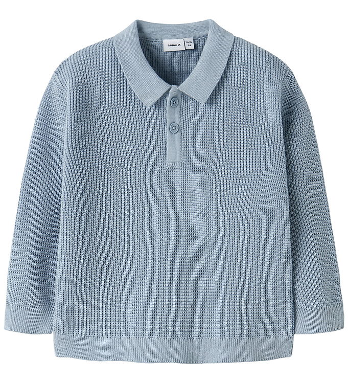 Name It Polo - Strik - Loose - NmmFikal - Blue Fog