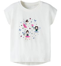 Name It T-shirt - NmfVigea - Cloud Dancer/Fairies