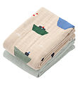 Liewood Stofbleer - Muslin - 2-pak - Lewis - Sailing/Dove Blue M