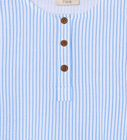 Fliink Shortssæt - Musselin - Cha Cha - Marina Stribed