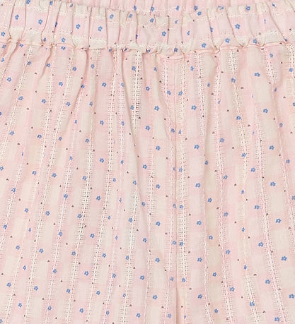 Fliink Shorts - Zorro - Ruffle - Chalk Pink Check AOP