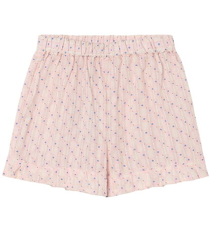 Fliink Shorts - Zorro - Ruffle - Chalk Pink Check AOP