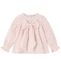 Fliink Bluse - Zorro - Chalk Pink Check AOP