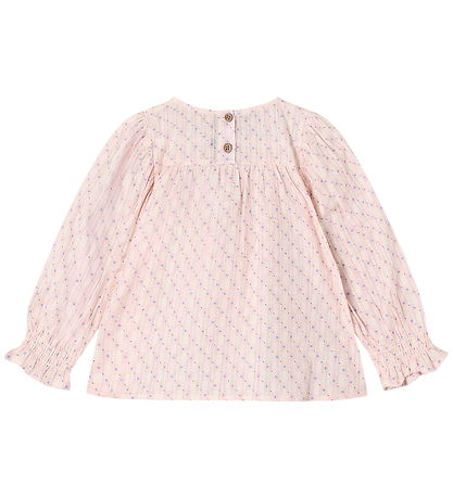 Fliink Bluse - Zorro - Chalk Pink Check AOP