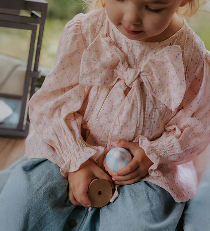 Fliink Bluse - Zorro - Chalk Pink Check AOP