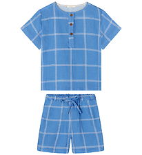 Fliink Shortssæt - Musselin - Cha Cha - Marina Check