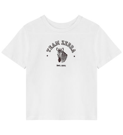 Fliink T-shirt - Sommer Zebra - Cloud Dancer