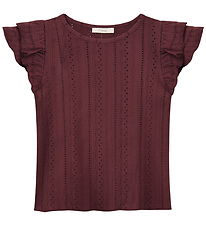 Fliink T-shirt - Hulmønster - Gabby - Burgendy