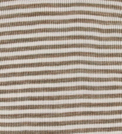 Joha Body u/æ - Uld/Silke - Rib - Mørk Beige/Stribet