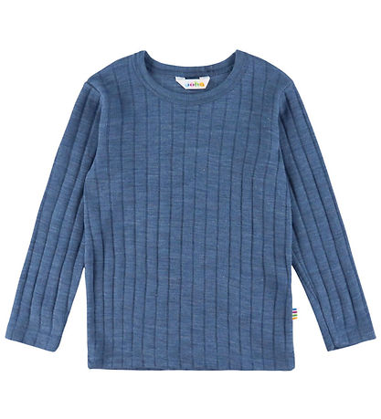 Joha Bluse - Uld - Blå mel