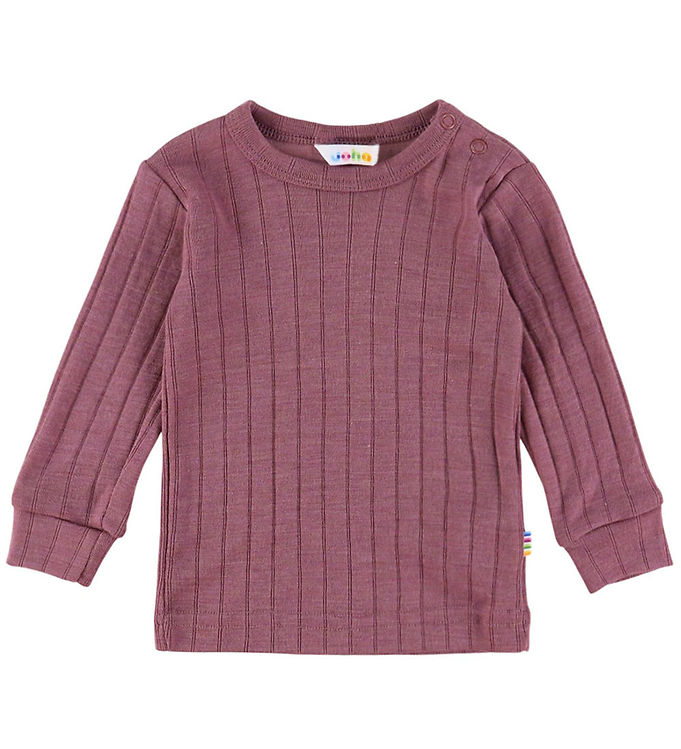 Joha Bluse - Uld/Silke - Rib - Lyng