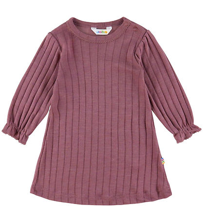 Joha Kjole l/æ - Uld/Silke - Rib - Lyng