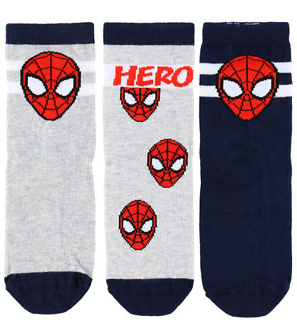 Name it Strømper - 3-Pak - Spiderman - NmmFranky - Navy Blazer/G