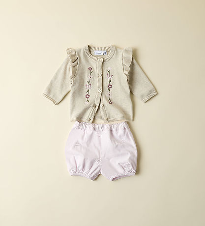 Name It Cardigan - Strik - NbmFlowers - Peyote Melange