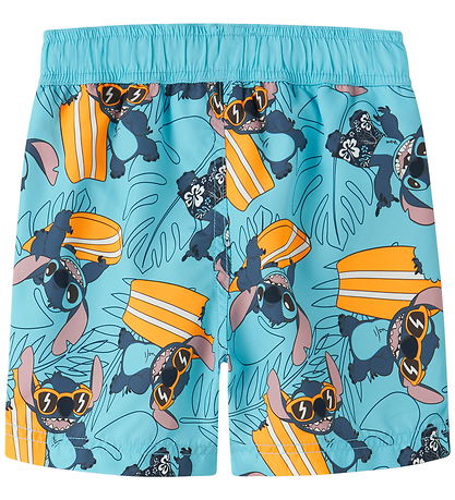 Name It Badeshorts - NmmMouritz - Stitch - Bluefish