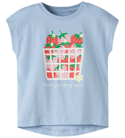 Name It T-shirt - NmfVigea - 2-pak - Strawberry Moon/Chambray Bl