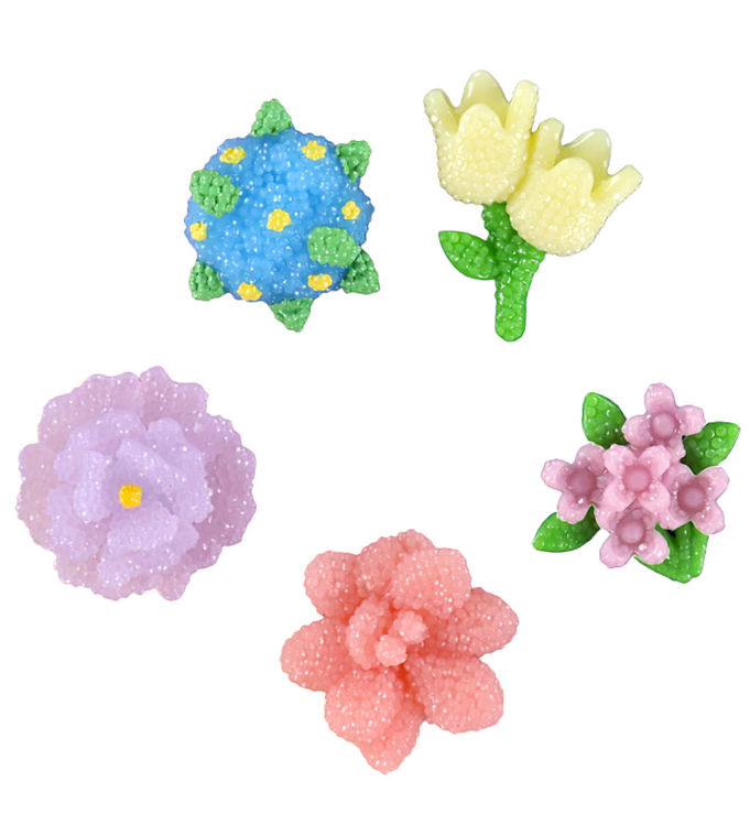 Crocs Vedhæng - Beaded Flowers - 5-pak