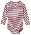 Joha Body l/æ - Uld/Silke - Rib - Lyng/Stribet