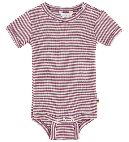 Joha Body k/æ - Uld/Silke - Rib - Lyng/Stribet