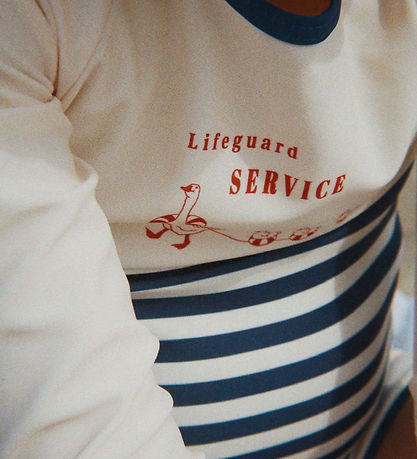 Konges Sløjd Badebluse - Aster - UV40+ - Marin Stripe