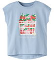 Name It T-shirt - NmfVigea - Chambeay Blue/Strawberry