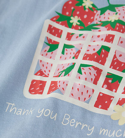 Name It T-shirt - NmfVigea - Chambeay Blue/Strawberry