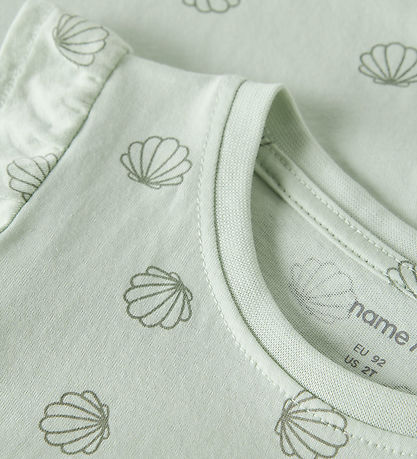 Name It Kjole - NmfVida - Pale Aqua/Sea Shells Green