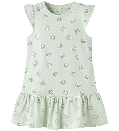 Name It Kjole - NmfVida - Pale Aqua/Sea Shells Green