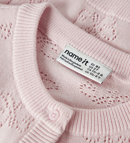 Name It Cardigan - Strik - NmfFiaja - Cradle Pink
