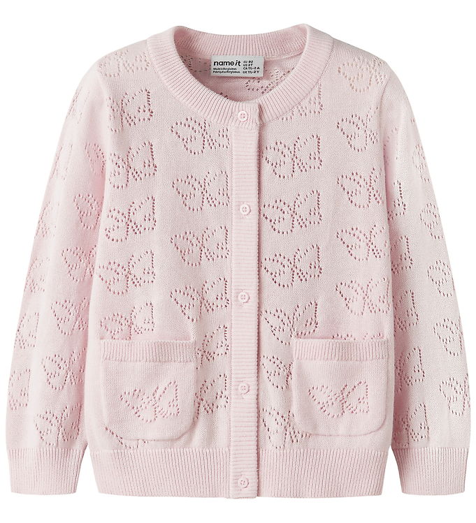 Name It Cardigan - Strik - NmfFiaja - Cradle Pink