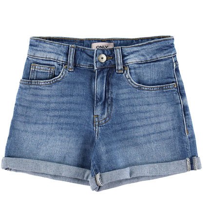 Kids Only Shorts - Denim - Stretch - KogJosephine - Light Blue D