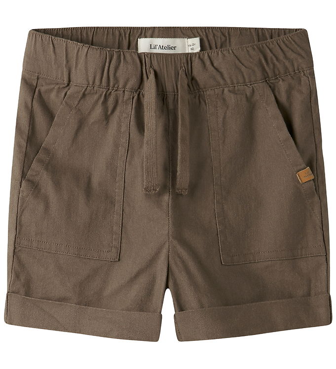 Lil Atelier Shorts - NmmFredrik - Shitake billede