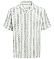 Jack & Jones Skjorte - JjeCoba - Cloud Dancer/Stripes