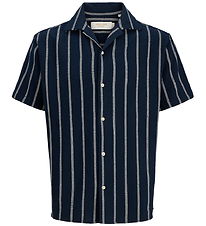 Jack & Jones Skjorte - JjeCoba - Sky Captain/Stripes