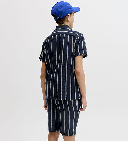 Jack & Jones Skjorte - JjeCoba - Sky Captain/Stripes
