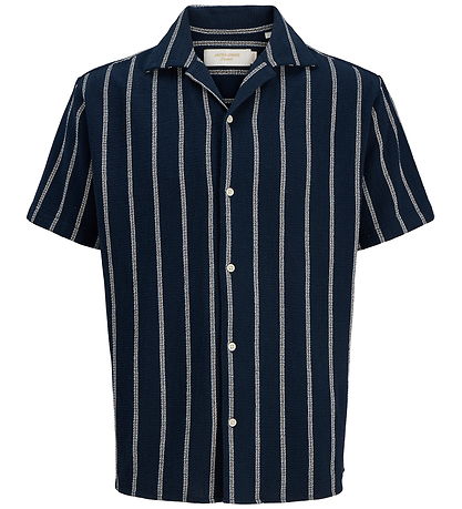 Jack & Jones Skjorte - JjeCoba - Sky Captain/Stripes