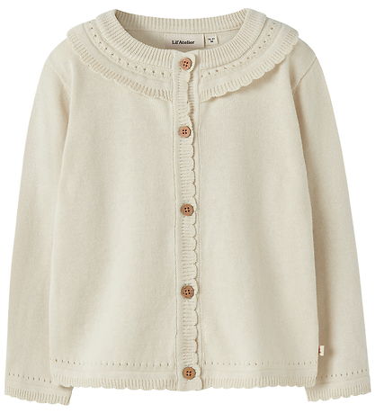 Lil Atelier Cardigan - Strik - NmfHalo - Coconut Milk