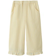 Lil Atelier Bukser - Wide - NmfFolly - Coconut Milk/Sahara Sun