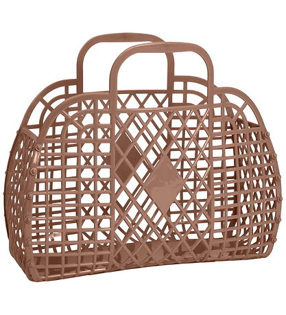 Sun Jellies Lille Foldekurv - Retro - Mocha